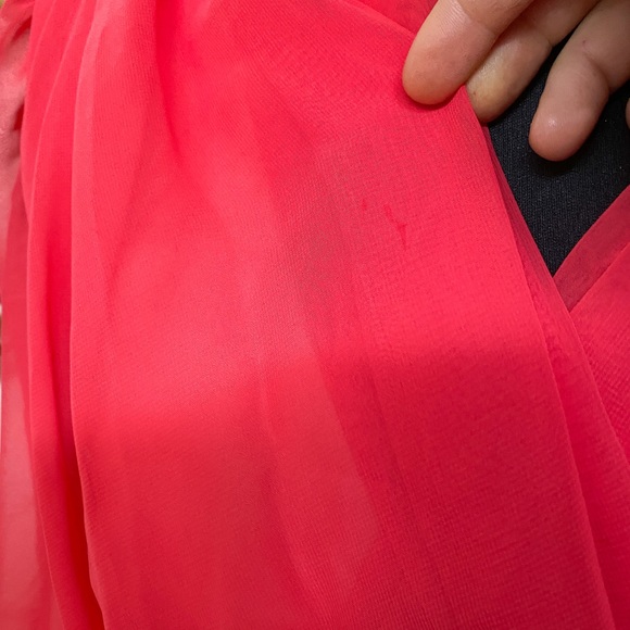 Vintage 70s Chiffon Formal Gown - Picture 5 of 8